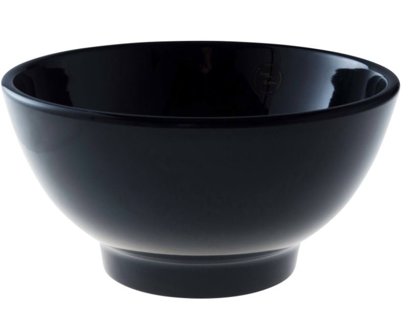 Truyts schaal rond - Ø203x104mm - Zwart - Van Erkel Winkelmaterialen
