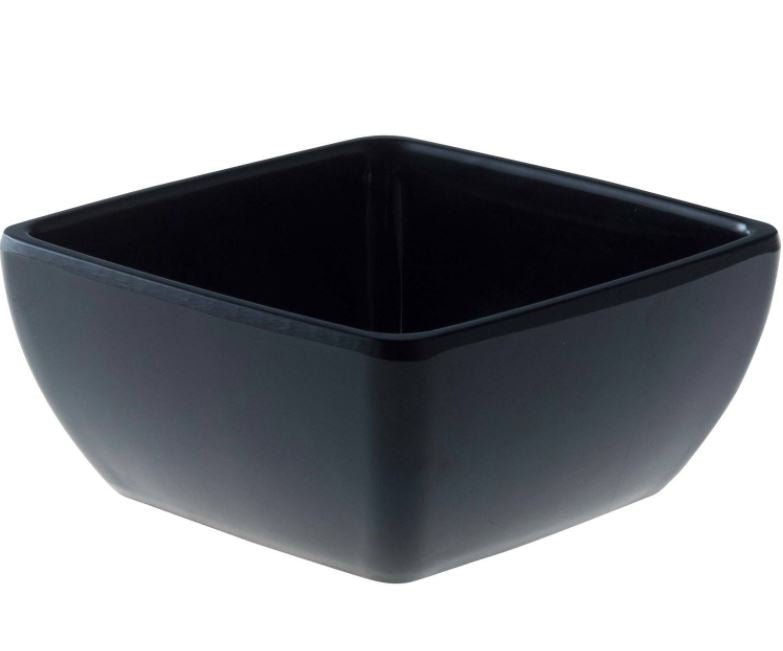 Truyts schaal vierkant - 152x152x70mm - Zwart - Van Erkel Winkelmaterialen