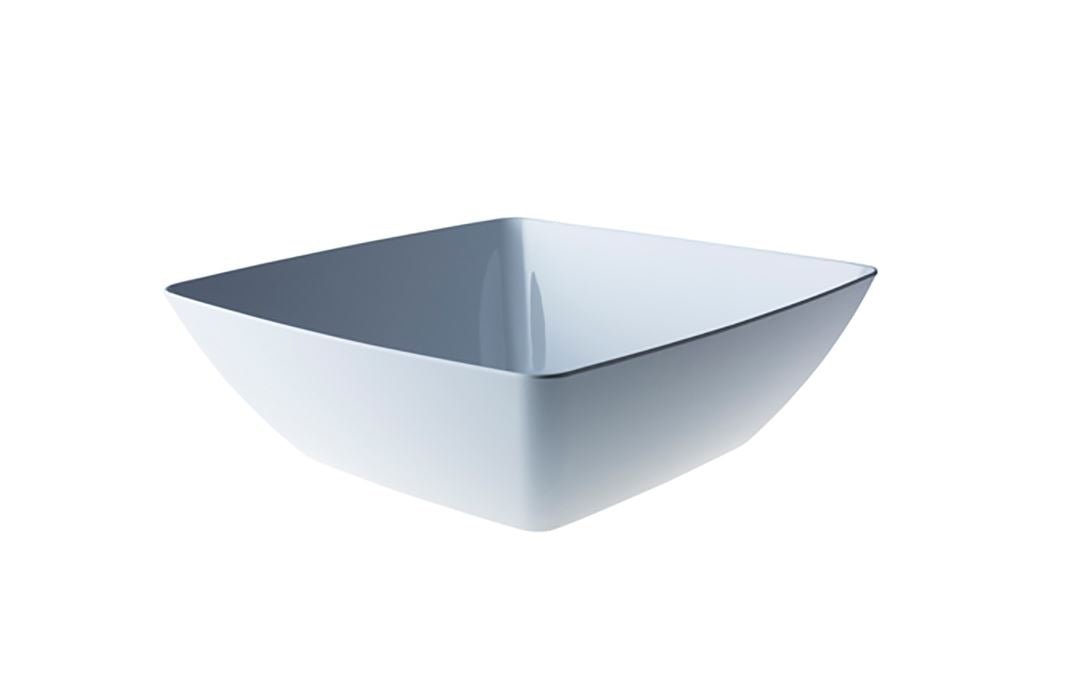 Truyts schaal vierkant - 405x405x135mm - Wit - Van Erkel Winkelmaterialen