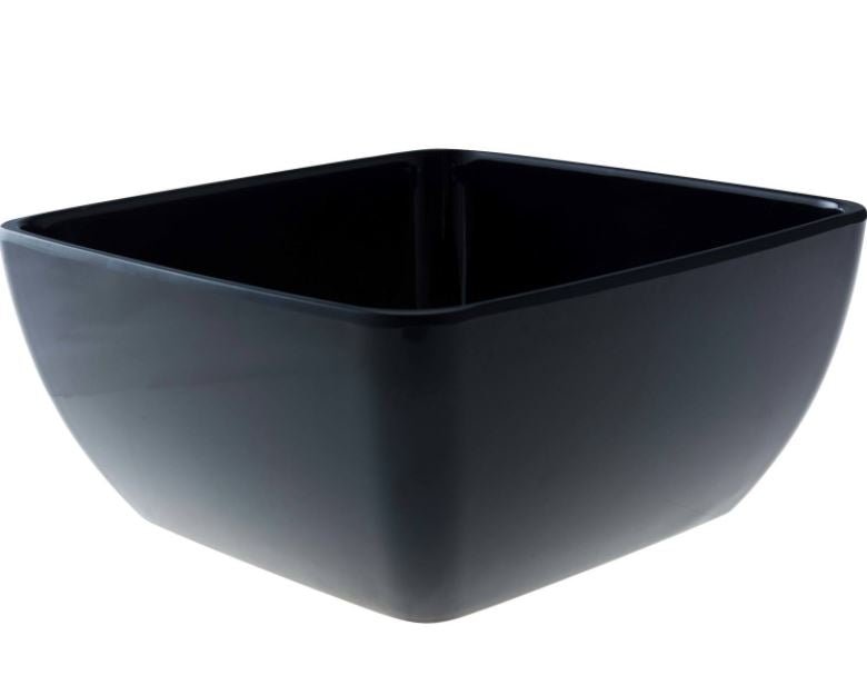 Truyts schaal vierkant - 223x223x104mm - Zwart - Van Erkel Winkelmaterialen