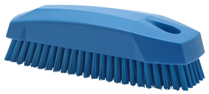 Vikan werk/nagelborstel hard - 130x50x40mm - Blauw - Van Erkel Winkelmaterialen