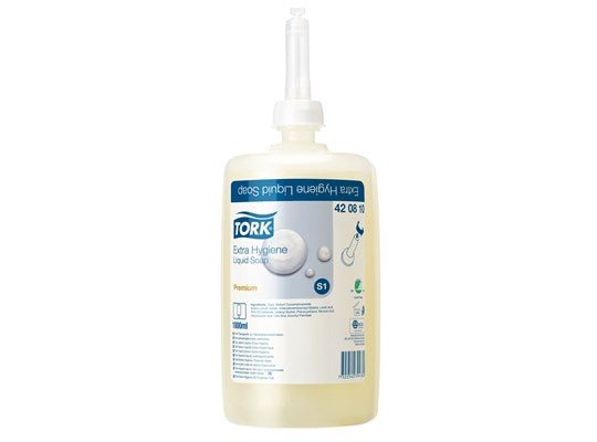 Vloeibare zeep antibacterieel (6st) - 92x92x240mm - Transparant - Van Erkel Winkelmaterialen