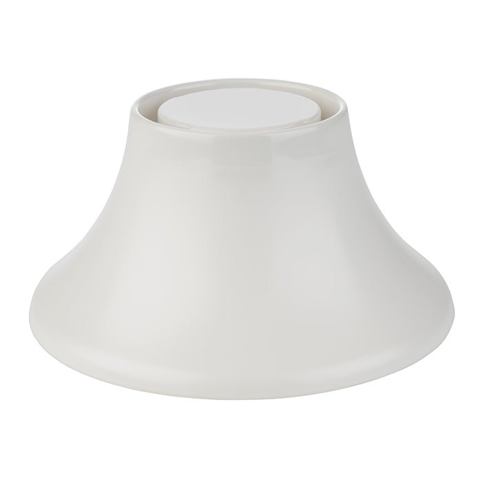 Voet (t.b.v. plateau wit/hout) - 80mm - Wit - Van Erkel Winkelmaterialen