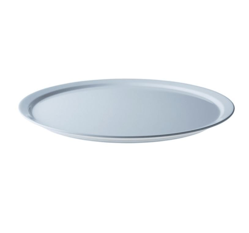 Melamine bord plat rond wit