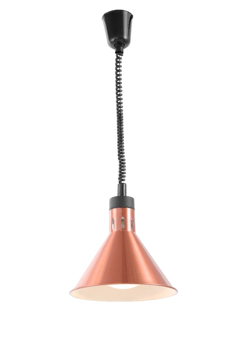 Warmtelamp conisch - Ø275x250mm - Koper - Van Erkel Winkelmaterialen