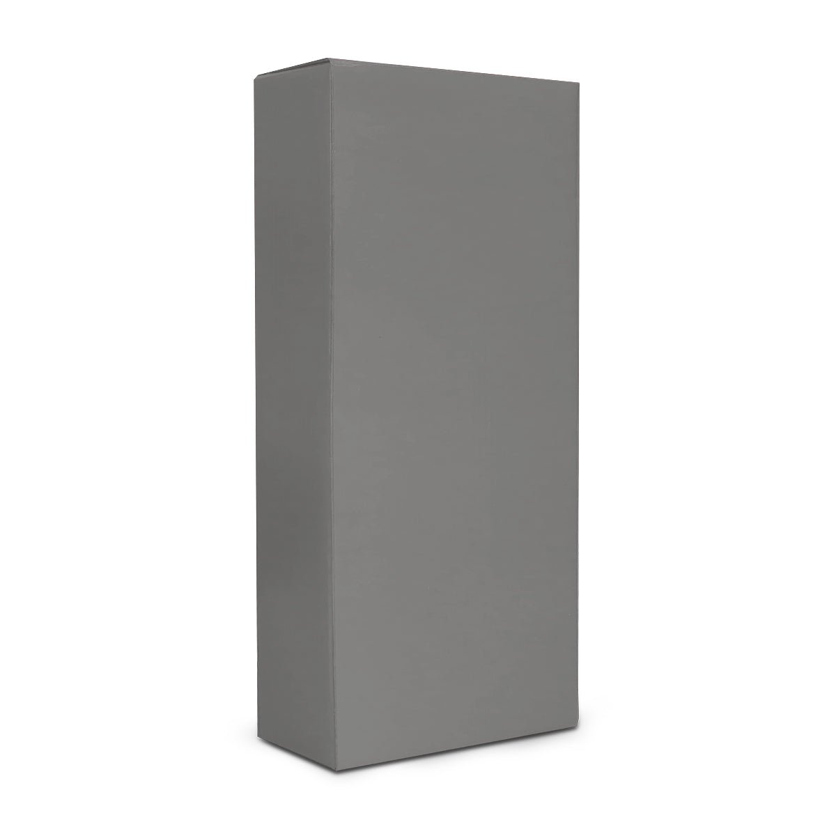 Wijnflesdoos grijs (1 fles) - 80x80x360mm - Van Erkel Winkelmaterialen