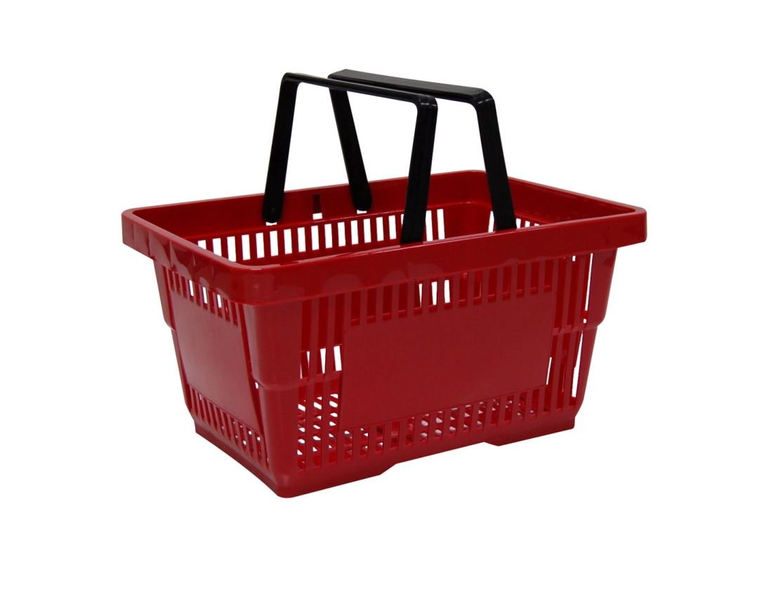 Winkelmand (22L) - 430x300x210mm - Rood - Van Erkel Winkelmaterialen