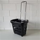 Winkelmand trolley zwart, 34L - 353x465x404mm - Van Erkel Winkelmaterialen